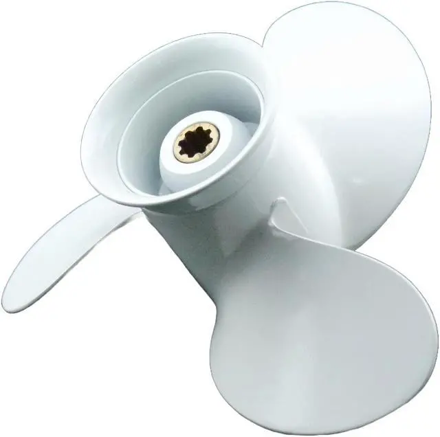 Main image of Asaki 683-45947-00-EL Fits Yamaha Outboard Motor 9.9 15 HP Propeller White 9 1/4X8