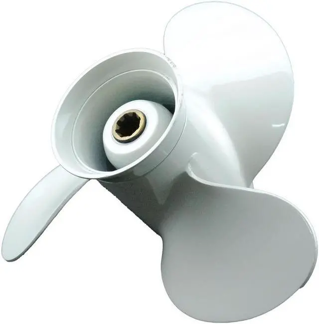 Alt view image 3 of 5 - Asaki 683-45952-00-EL Fix Yamaha Outboard Motor 9.9/15/20 HP 15MSHY Propeller 3X9 1/4X9 3/4