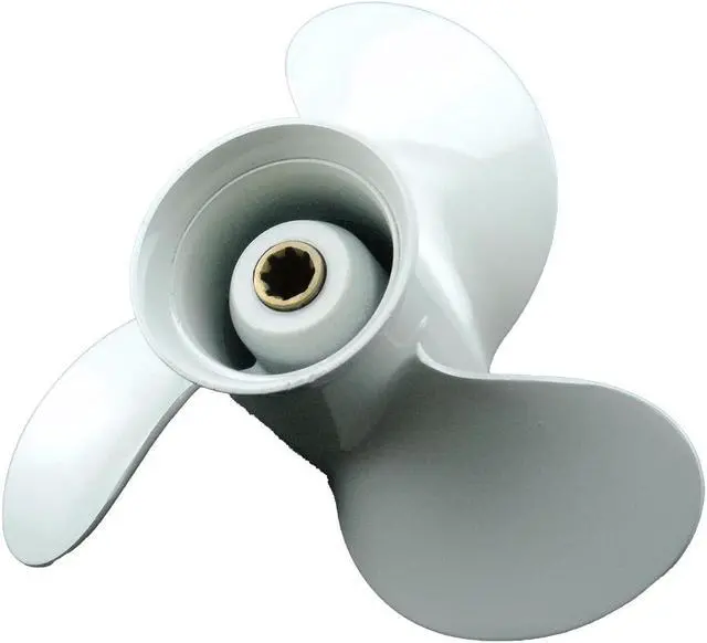 Alt view image 5 of 5 - Asaki 683-45952-00-EL Fix Yamaha Outboard Motor 9.9/15/20 HP 15MSHY Propeller 3X9 1/4X9 3/4