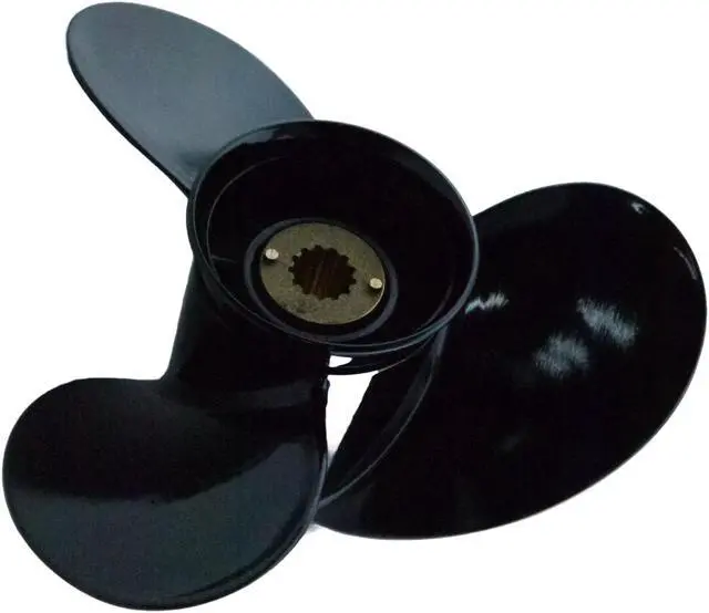 Alt view image 2 of 7 - Asaki 48-816704A40 48-816704A45 Fits Mercury Outboard 25-70 HP Propeller Black 3X10 1/2X13