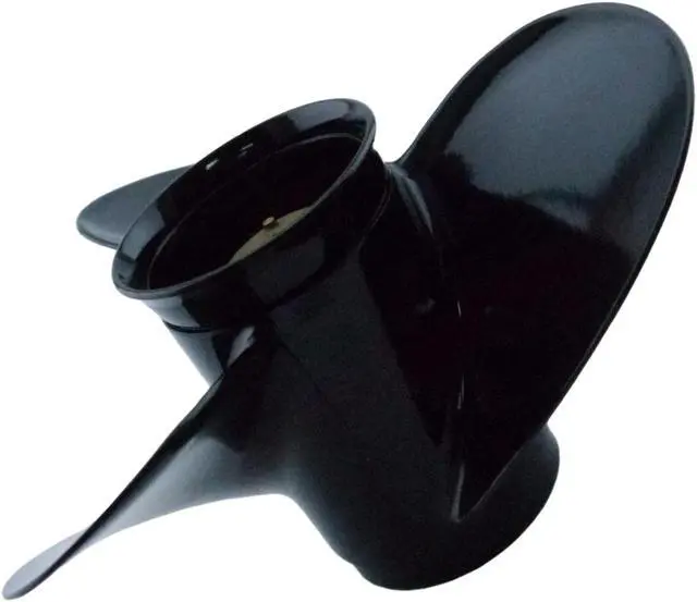 Alt view image 7 of 7 - Asaki 48-816704A40 48-816704A45 Fits Mercury Outboard 25-70 HP Propeller Black 3X10 1/2X13