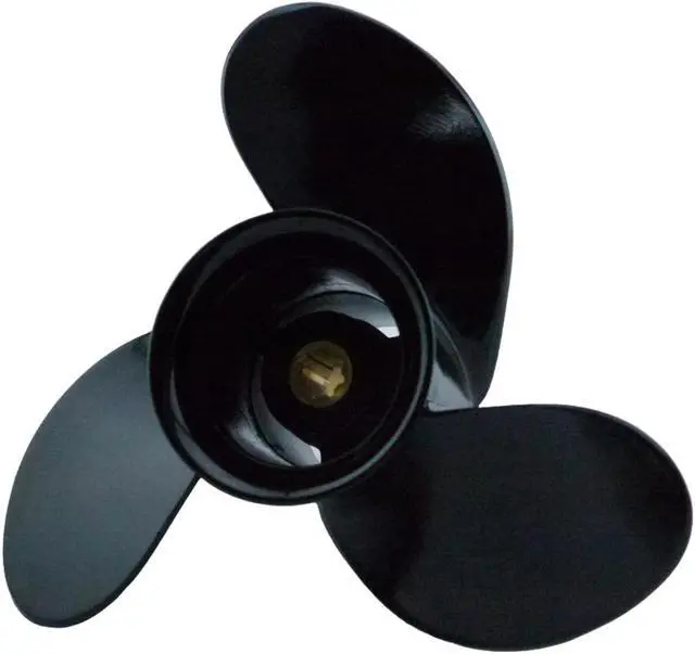 Alt view image 2 of 7 - Asaki 48-828154A12 Fits Mercury Outboard 6-15 HP Propeller Hélice Black 3X9X8 Right
