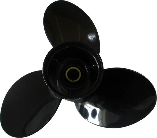 Alt view image 6 of 6 - Asaki 58100-87L10-019 58100-87LB0-019 Fits Suzuki Outboard Motor 70-90 HP Propeller Black 3X13 7/8X15