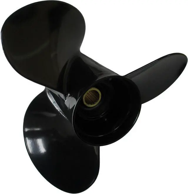 Alt view image 3 of 6 - Asaki 58100-90J11-019 58100-90JB0-019 Fits Suzuki Outboard 70-140 HP Propeller Black 3X14X19 Right