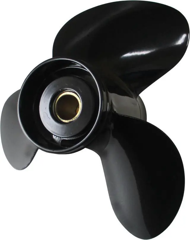 Alt view image 5 of 6 - Asaki 58100-90J11-019 58100-90JB0-019 Fits Suzuki Outboard 70-140 HP Propeller Black 3X14X19 Right
