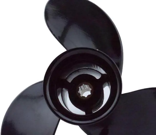 Alt view image 7 of 7 - Asaki 48-828156A12 42522A10 Fits Mercury Outboard 8 9.9 15 HP Propeller Black 8 9X9 Right New