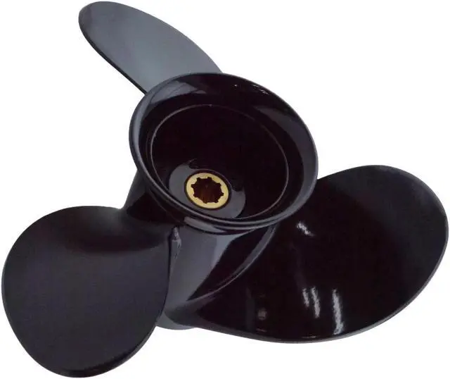 Alt view image 3 of 6 - Asaki 48-828158A12 828158A12 Fits Mercury Outboard 6 8 9.9 15 HP Propeller 3X9X10 1/2 Right