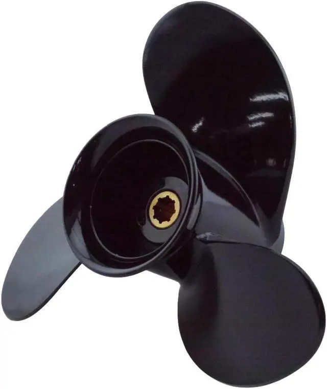 Alt view image 2 of 6 - Asaki 48-828158A12 828158A12 Fits Mercury Outboard 6 8 9.9 15 HP Propeller 3X9X10 1/2 Right