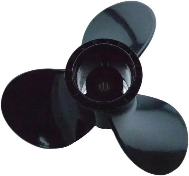 Alt view image 4 of 7 - Asaki 58100-93763-019 58100-93723-019 5005384 Fits Suzuki Outboard 9.9 15HP Propeller Black 3X9 1/4X9