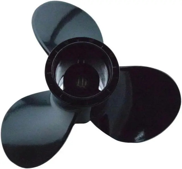 Alt view image 7 of 7 - Asaki 58100-93763-019 58100-93723-019 5005384 Fits Suzuki Outboard 9.9 15HP Propeller Black 3X9 1/4X9