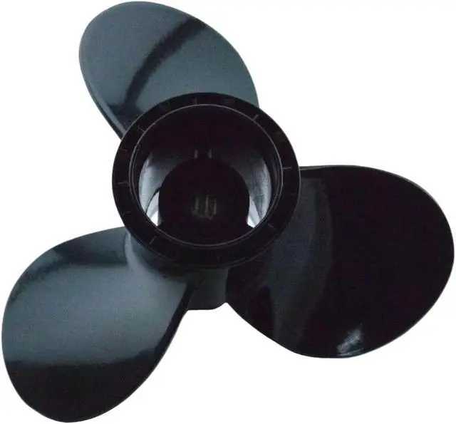 Alt view image 2 of 7 - Asaki 58100-93763-019 58100-93723-019 5005384 Fits Suzuki Outboard 9.9 15HP Propeller Black 3X9 1/4X9