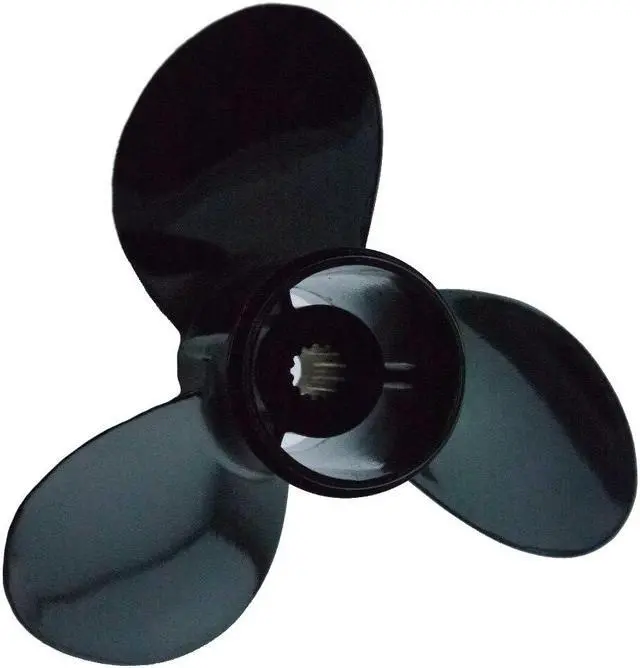 Alt view image 3 of 6 - Asaki 58100-95393-019 58100-88L30-019 Fits Suzuki Outboard 35 40 50 HP Propeller 3X11 5/8X12