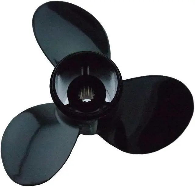 Alt view image 6 of 6 - Asaki 58100-95393-019 58100-88L30-019 Fits Suzuki Outboard 35 40 50 HP Propeller 3X11 5/8X12