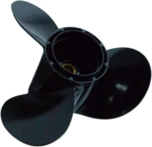Alt view image 3 of 5 - Asaki 58100-95D00-019 Fits Suzuki Outboard DT30C DT25C DF25R Propeller Black 3X10 1/4X14