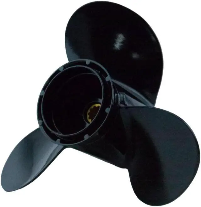 Alt view image 2 of 5 - Asaki 58100-95D00-019 Fits Suzuki Outboard DT30C DT25C DF25R Propeller Black 3X10 1/4X14