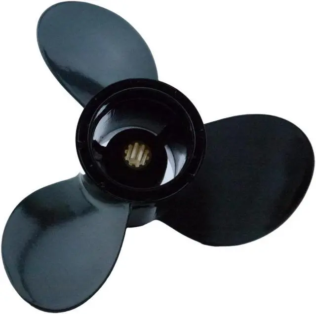 Alt view image 5 of 5 - Asaki 58100-95D00-019 Fits Suzuki Outboard DT30C DT25C DF25R Propeller Black 3X10 1/4X14