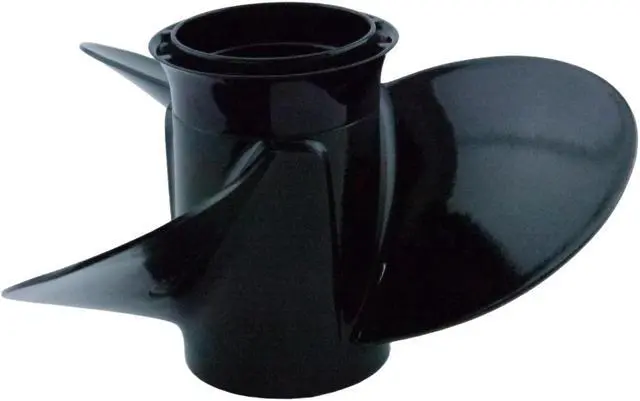 Alt view image 4 of 5 - Asaki 58100-95D00-019 Fits Suzuki Outboard DT30C DT25C DF25R Propeller Black 3X10 1/4X14