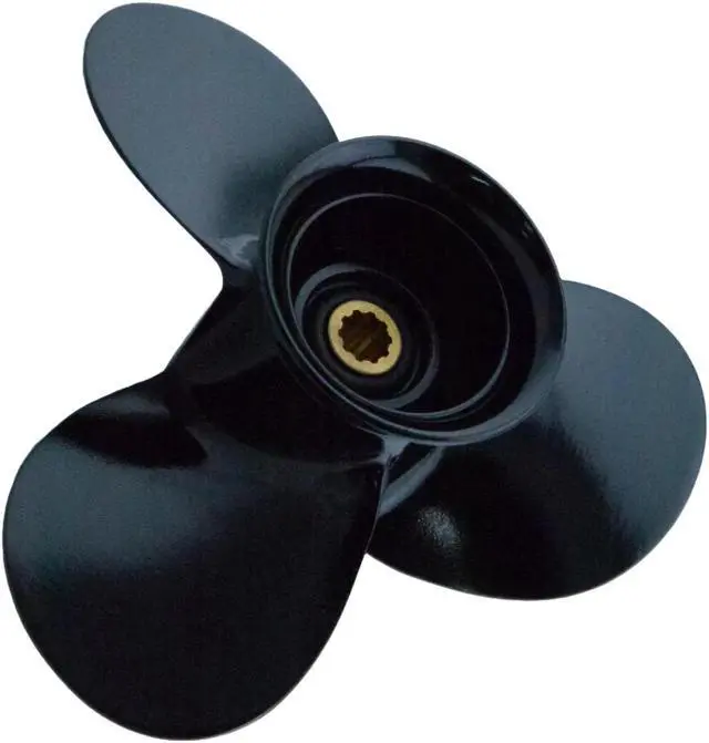 Alt view image 2 of 6 - Asaki 58100-93703-019 Fits Suzuki Outboard DF9.9 DF15 DT15 Propeller hélice 3X9 1/4X7