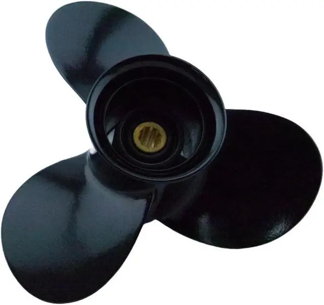 Alt view image 6 of 6 - Asaki 58100-93703-019 Fits Suzuki Outboard DF9.9 DF15 DT15 Propeller hélice 3X9 1/4X7