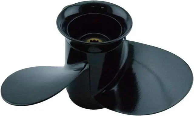 Alt view image 5 of 6 - Asaki 58100-93703-019 Fits Suzuki Outboard DF9.9 DF15 DT15 Propeller hélice 3X9 1/4X7