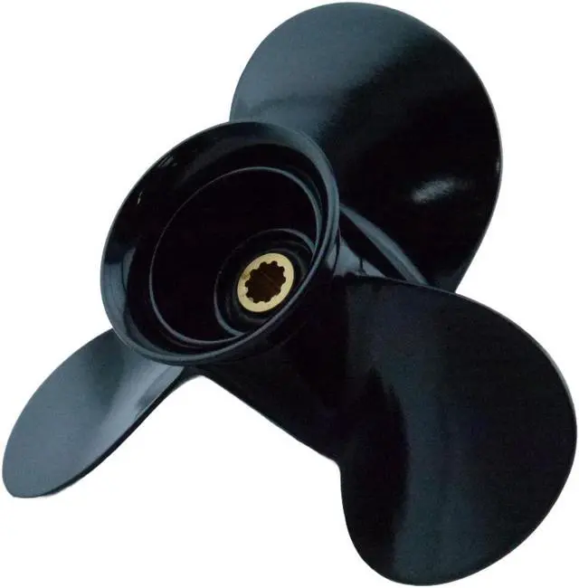 Alt view image 4 of 7 - Asaki 58100-93743-019 Fits Suzuki Outboard Motor 9.9 15 99 HP Propeller  3X9 1/4X11