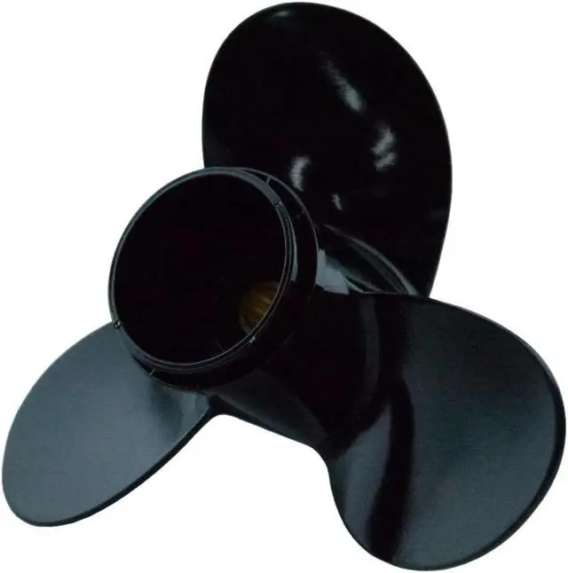 Alt view image 3 of 6 - Asaki 58100-94302-019 Fits Suzuki Outboard Motor 35 40 HP Propeller Black 11 1/2X9 Right