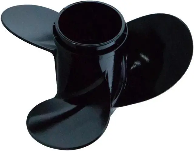Alt view image 4 of 6 - Asaki 58100-94302-019 Fits Suzuki Outboard Motor 35 40 HP Propeller Black 11 1/2X9 Right