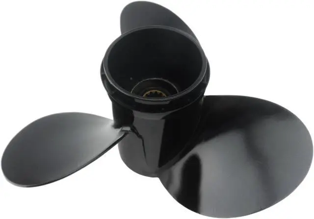 Alt view image 3 of 5 - Asaki 58100-95353-019 Fits Suzuki Outboard 35 40 50 HP Propeller Black 11 3/8X14