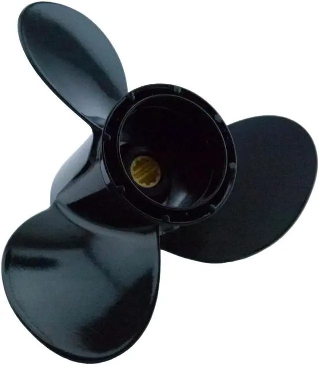 Alt view image 6 of 6 - Asaki 58100-96440-019 Fits Suzuki Outboard Motor 20 25 30 HP DT25C DT30C Propeller 3X10 1/4X13