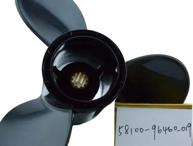 Alt view image 2 of 6 - Asaki 58100-96460-019 For Suzuki Outboard 25 30 HP Propeller hélice 3X10 1/4X15 Right