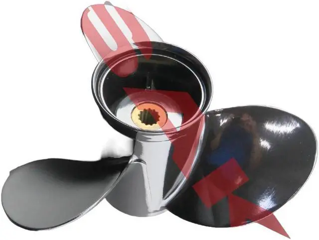Alt view image 3 of 4 - Asaki 58100-94512-019 Fits Suzuki Outboard Motor 75-140 HP Propeller Right 13 1/4X17