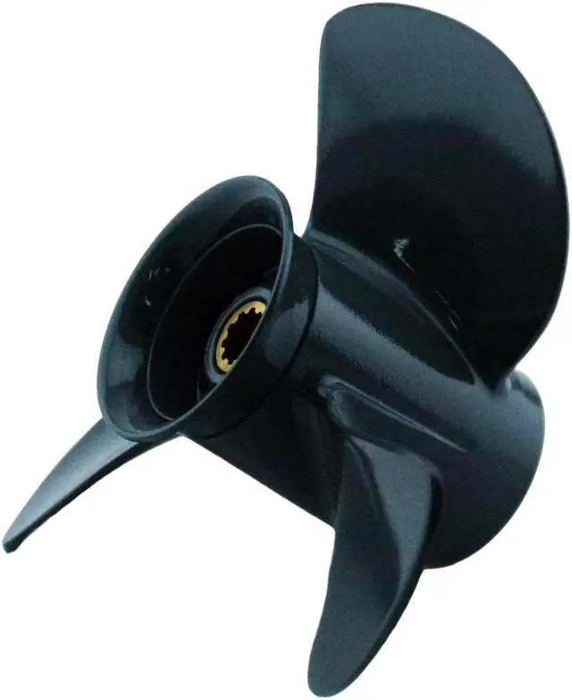 Alt view image 4 of 5 - Asaki 58130-ZV7-000ZA Fits Honda Outboard 25 30 HP Propeller 3X9 1/4X12 10 Spline New