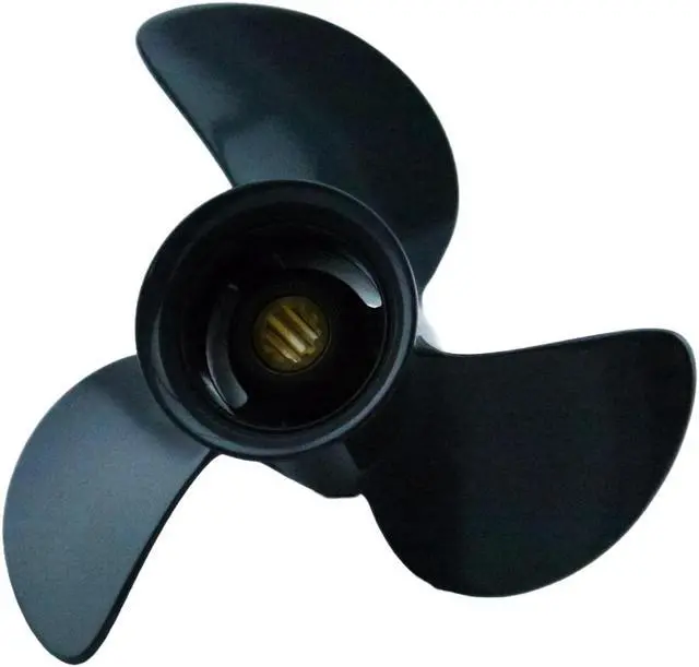 Alt view image 2 of 5 - Asaki 58130-ZV7-000ZA Fits Honda Outboard 25 30 HP Propeller 3X9 1/4X12 10 Spline New