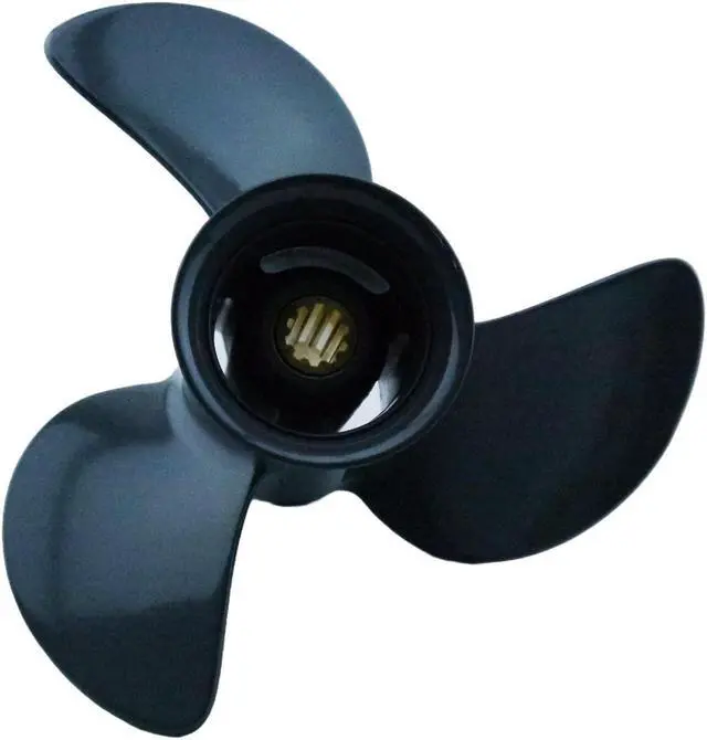 Alt view image 5 of 5 - Asaki 58130-ZV7-000ZA Fits Honda Outboard 25 30 HP Propeller 3X9 1/4X12 10 Spline New