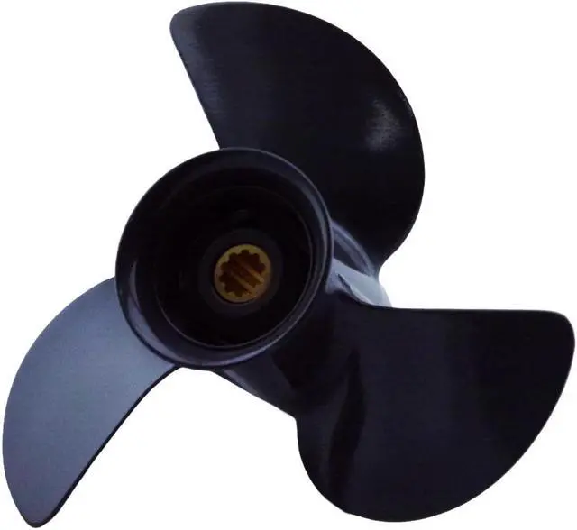 Alt view image 2 of 5 - Asaki 58130-ZV7-850ZA Fits Honda Outboard 25 30 HP Propeller  3X9 3/4X9 7/8