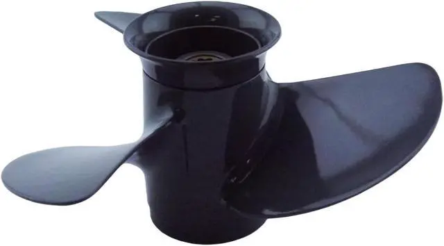 Alt view image 5 of 7 - Asaki 58130-ZV7-860ZB Fits Honda Outboard Motor 25 30 HP Propeller Right 10X8 1/4