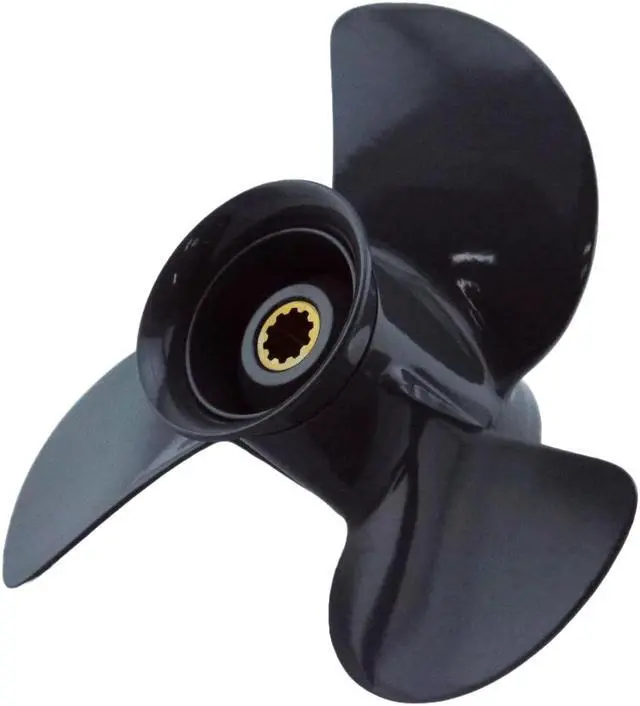 Alt view image 3 of 7 - Asaki 58130-ZV7-860ZB Fits Honda Outboard Motor 25 30 HP Propeller Right 10X8 1/4