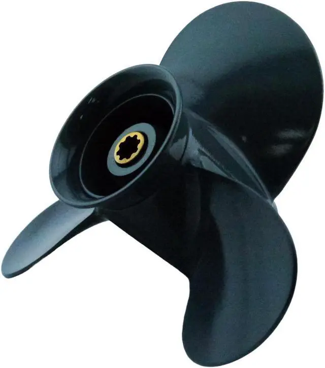 Alt view image 5 of 6 - Asaki 58130-ZW9-V31ZA Fits Honda Outboard Motor 9.9, 15, 20 HP Propeller Right 9 1/4X10