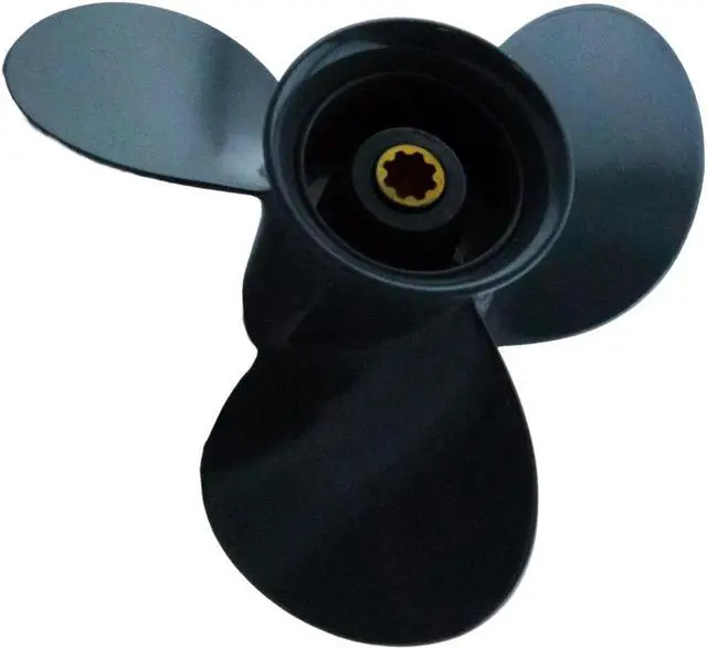 Alt view image 4 of 6 - Asaki 58130-ZW9-V31ZA Fits Honda Outboard Motor 9.9, 15, 20 HP Propeller Right 9 1/4X10
