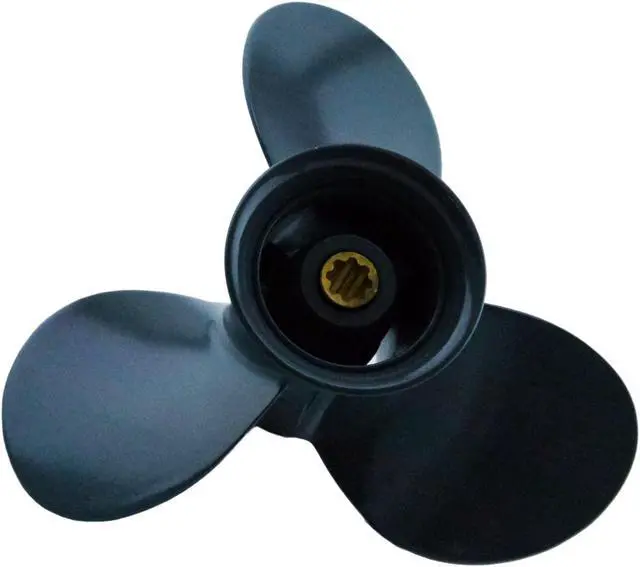 Alt view image 3 of 6 - Asaki 58130-ZW9-V31ZA Fits Honda Outboard Motor 9.9, 15, 20 HP Propeller Right 9 1/4X10