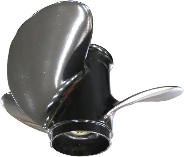 Alt view image 4 of 6 - Asaki 3B2-64513-0 Fits Tohatsu Nissan Outboard Propeller Hélice Right 3X8.5X6.5 Right Aluminum
