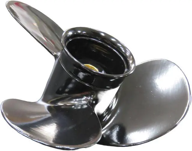 Alt view image 2 of 6 - Asaki 3B2-64513-0 Fits Tohatsu Nissan Outboard Propeller Hélice Right 3X8.5X6.5 Right Aluminum