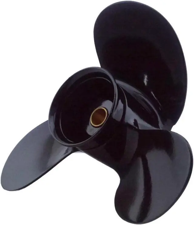 Alt view image 4 of 6 - Asaki 3B2-64515-0  Fits Tohatsu Nissan Outboard 6 8 9.8 HP Aluminum Propeller Right 3X8.5X7.5