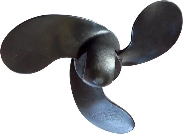 Alt view image 5 of 7 - Asaki 3F0-64101-0 3F0641010M  Fits Tohatsu Nissan 2 2.5 3.5 HP Propeller 3X7.4X7 Right