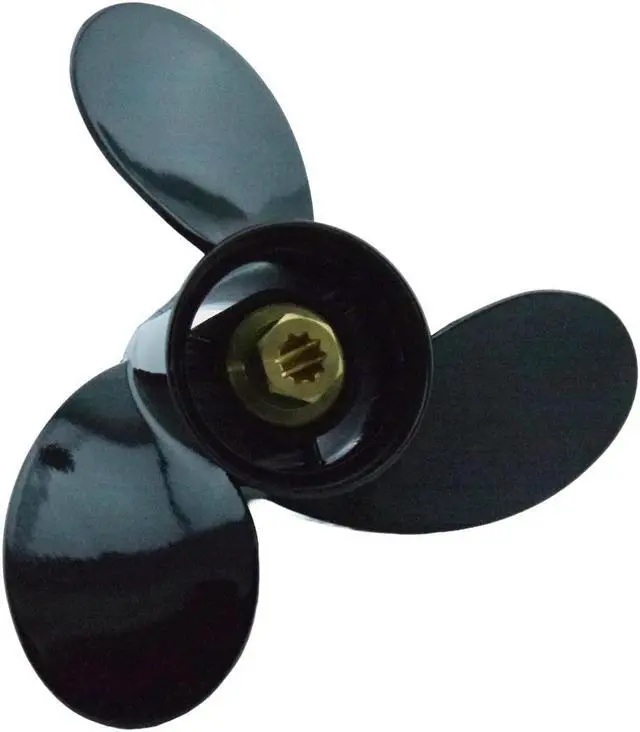 Alt view image 3 of 6 - Asaki 48-19640A40 Fits Mercury Outboard Motor 9.9-25 HP Aluminum Propeller  3X10 3/8X13