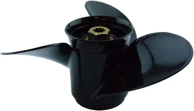 Alt view image 5 of 6 - Asaki 48-19640A40 Fits Mercury Outboard Motor 9.9-25 HP Aluminum Propeller  3X10 3/8X13