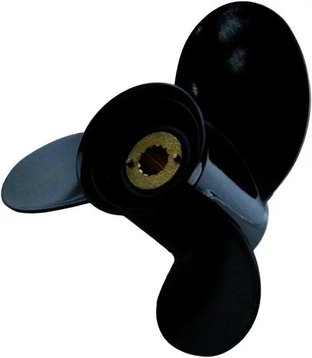 Alt view image 6 of 7 - Asaki 48-73134A40 Fits Mercury Outboard 25-70 HP Propeller hélice 3X10 5/8X12 Right