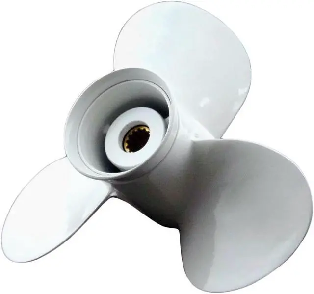 Alt view image 5 of 5 - Asaki 361-64109-0 Fits Tohatsu Nissan Outboard Motor 35-50 HP M40D Propeller 3X11 5/8X10 Right