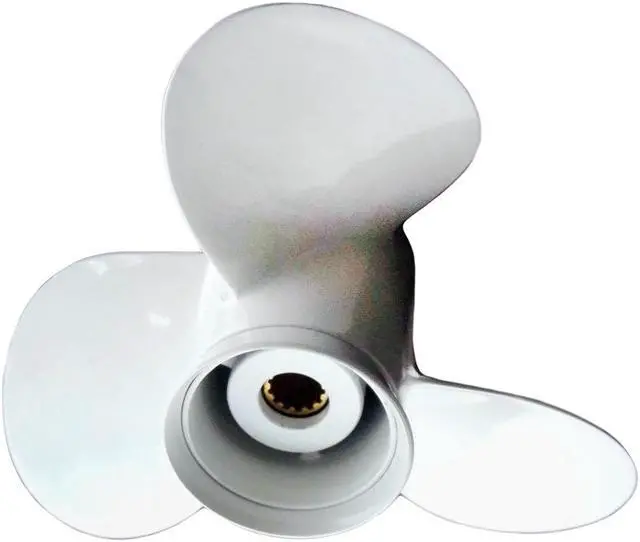 Alt view image 4 of 5 - Asaki 361-64109-0 Fits Tohatsu Nissan Outboard Motor 35-50 HP M40D Propeller 3X11 5/8X10 Right