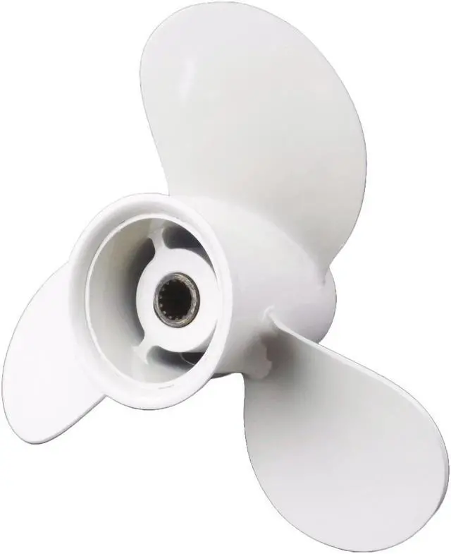 Main image of Asaki 362-64101-0 Fits Tohatsu Nissan Outboard 9.9 15 18HP Aluminum Propeller 3X9 1/4X9